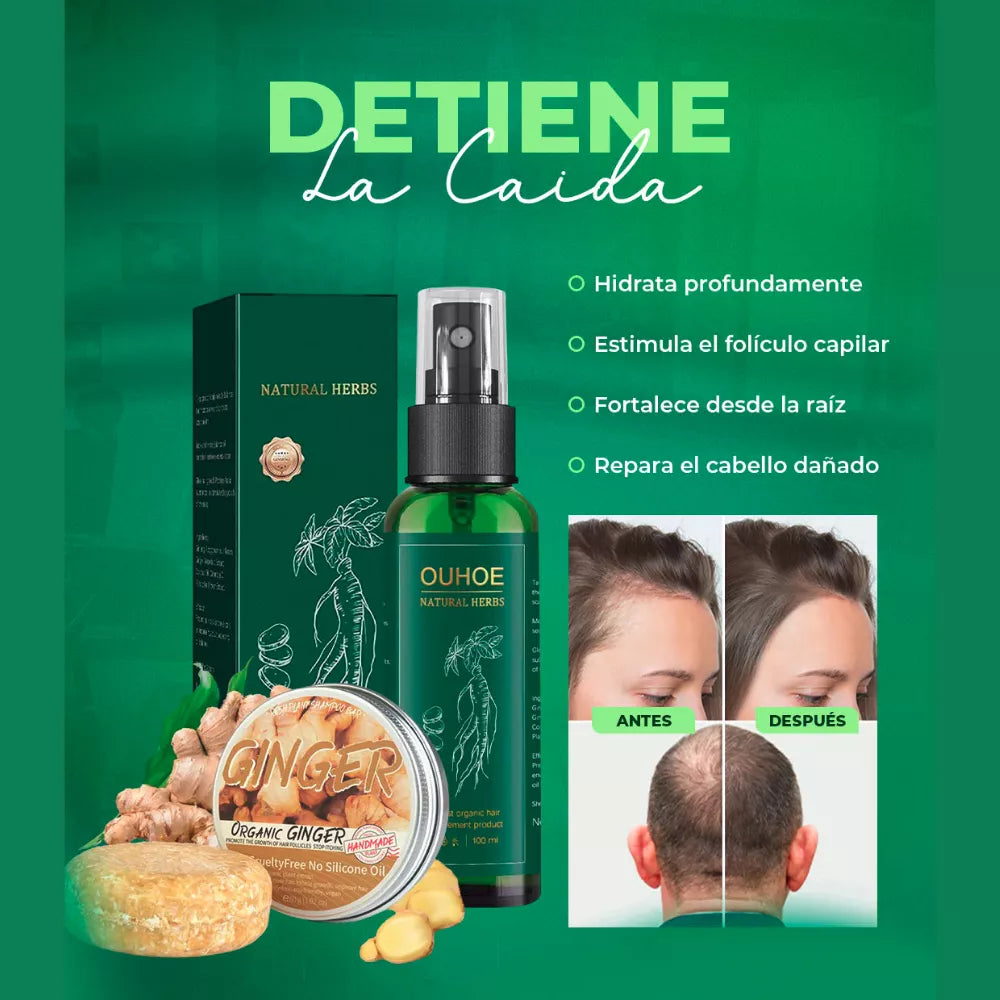 OUHOE Natural Herbs – Tónico Capilar Orgánico 100ml