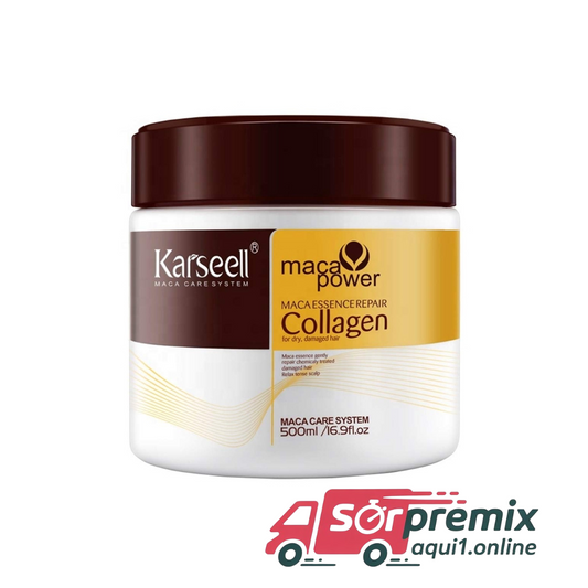 Mascarilla Karseell Colageno 500 G, para cabello seco y dañado
