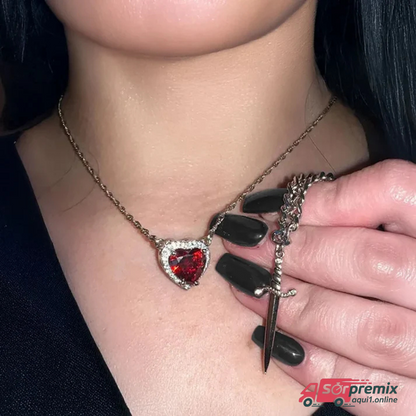 Collar Corazon Y Espada