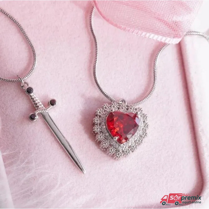 Collar Corazon Y Espada