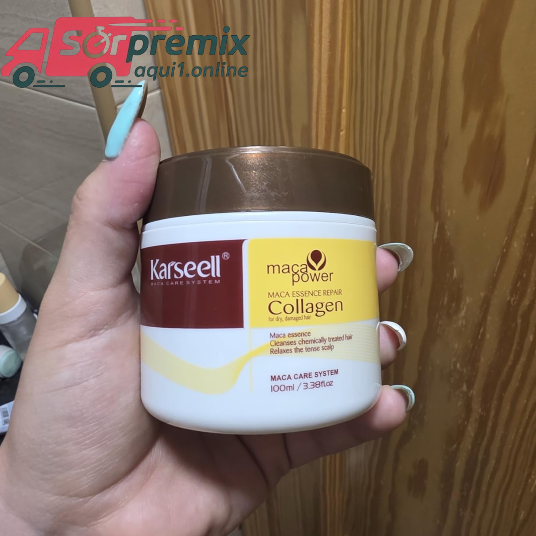 Mascarilla Karseell Colageno 500 G, para cabello seco y dañado