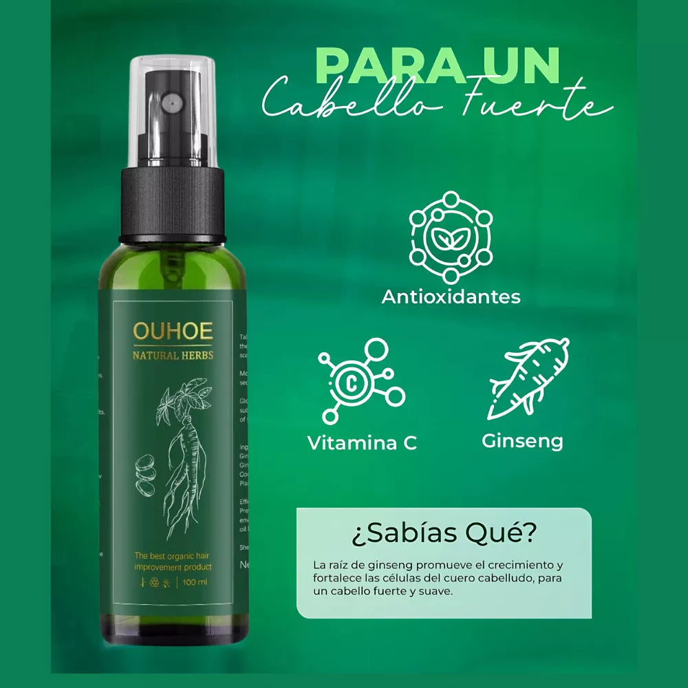 OUHOE Natural Herbs – Tónico Capilar Orgánico 100ml